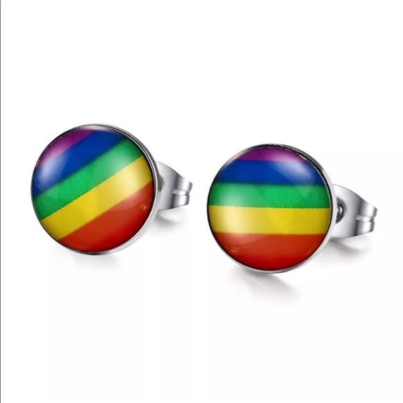 🆕LGBT STUD EARRINGS - Picture 2 of 4